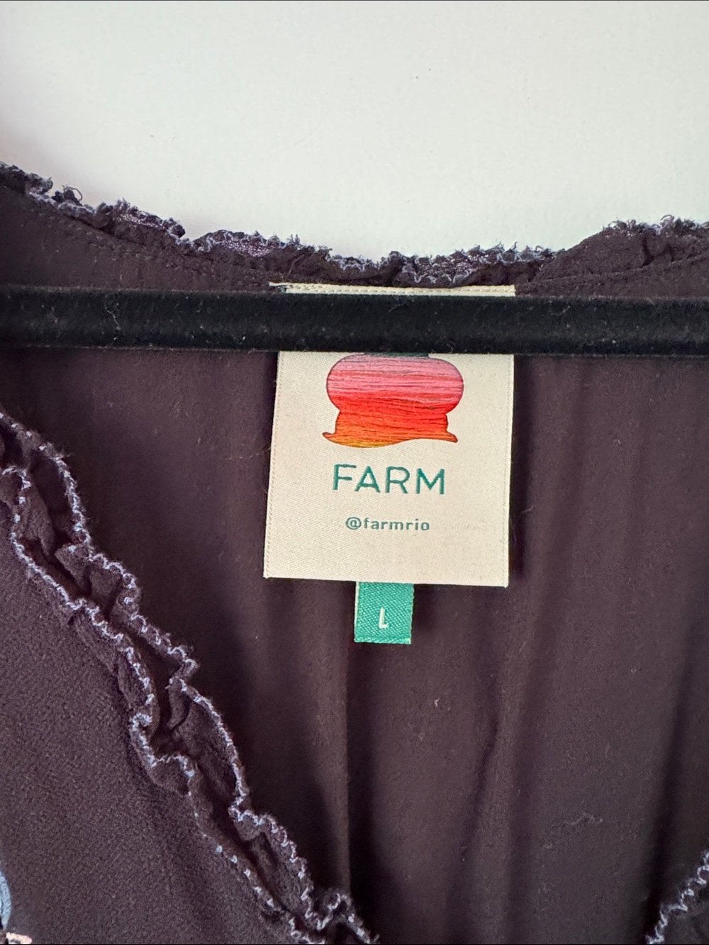 FARM Rio Black Floral Button-Front Mini Dress “garden” - Picture 2 of 6